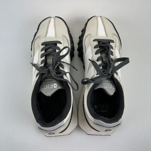 Figs New Balance 3447 Athletic Nursing Sneakers Beige Leather Lace Up Womens 8 - Picture 10 of 16